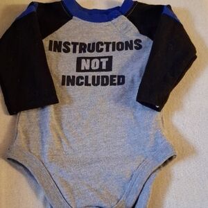 Garanimals Gray and Blue Bodysuit